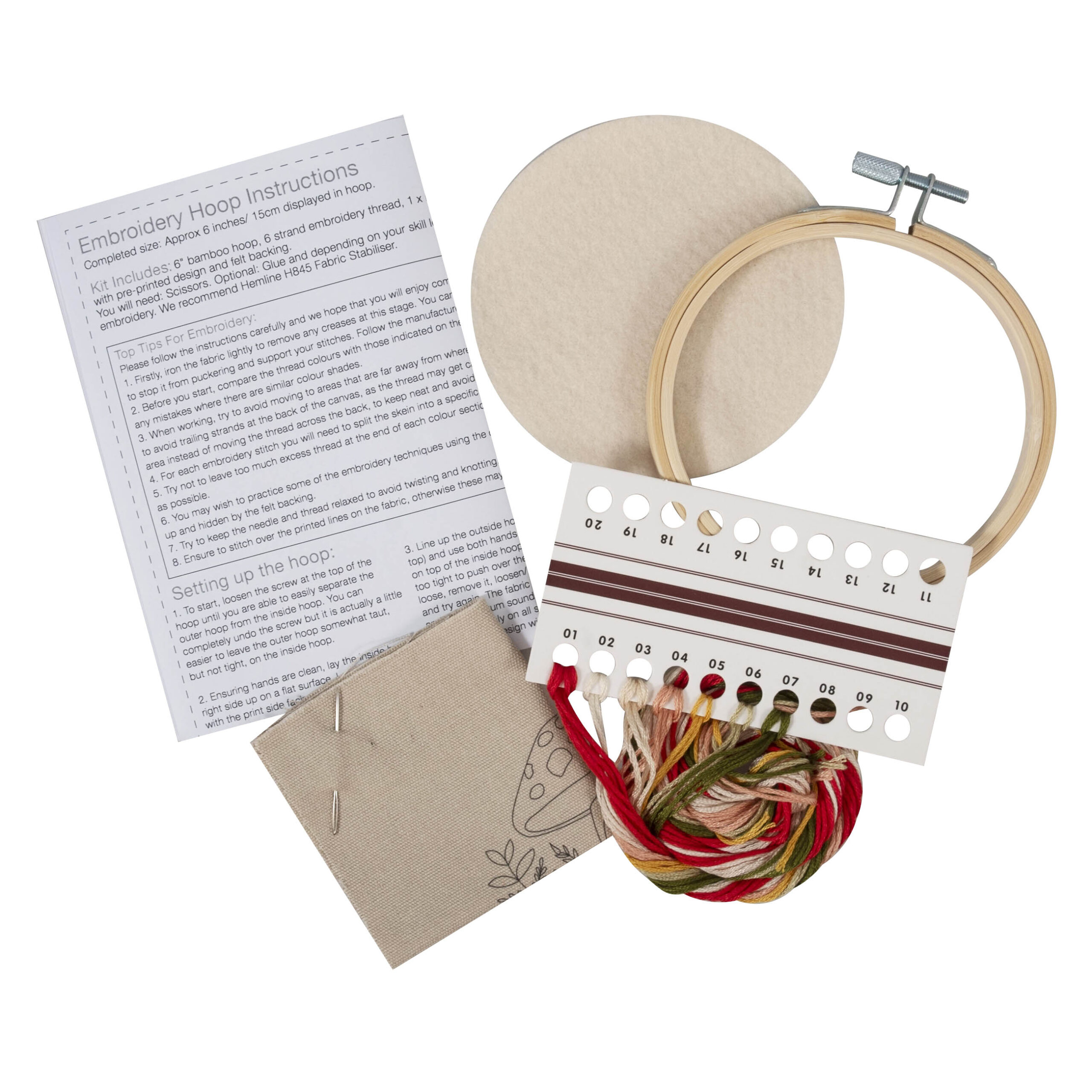 Embroidery Kit with Hoop: Mini: Woodland - Image 2