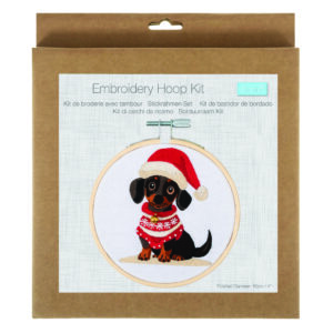 Embroidery Kit with Hoop: Mini: Woof