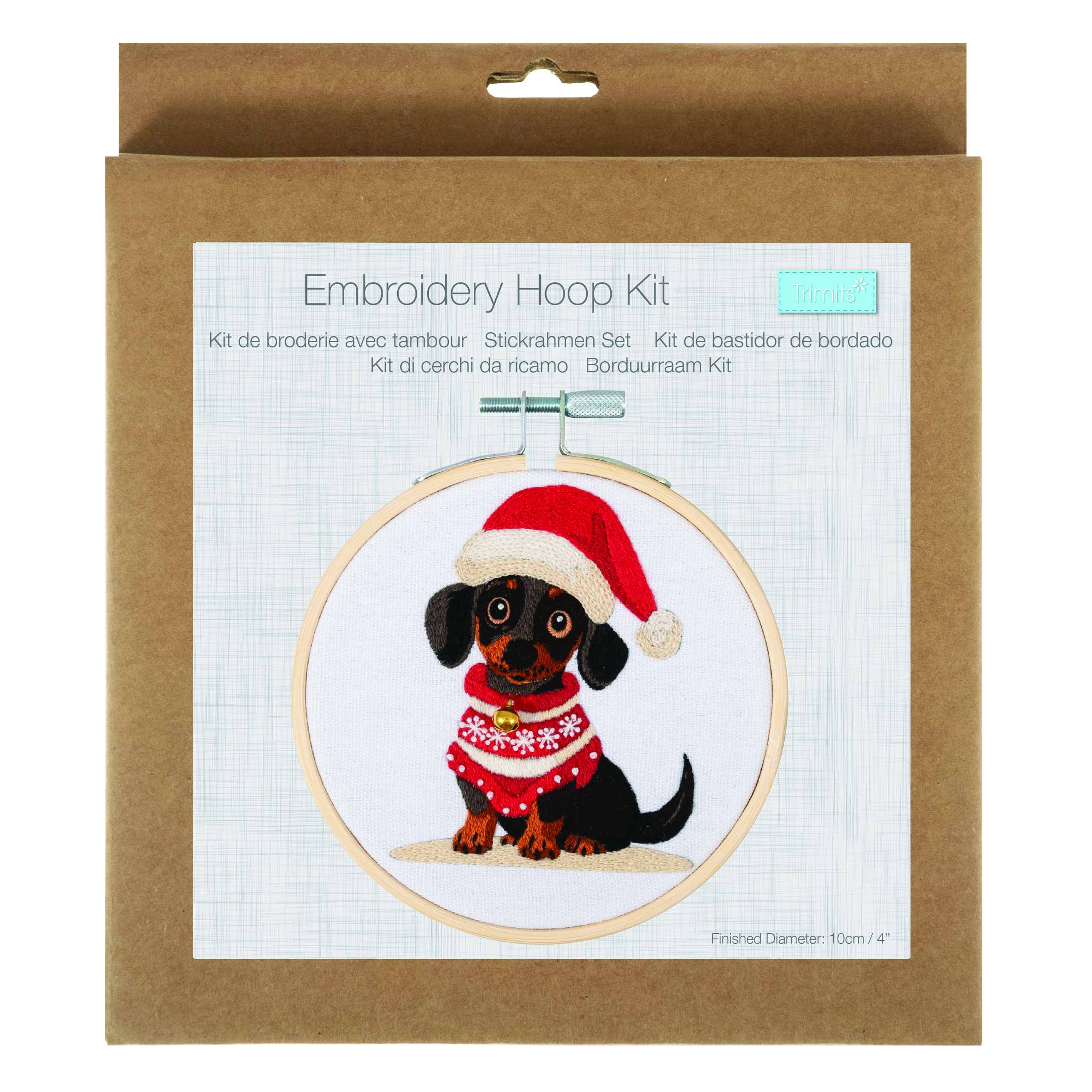 Embroidery Kit with Hoop: Mini: Woof