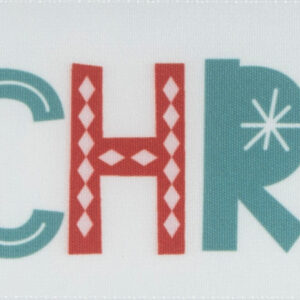 Satin 50mm Merry Christmas Ribbon
