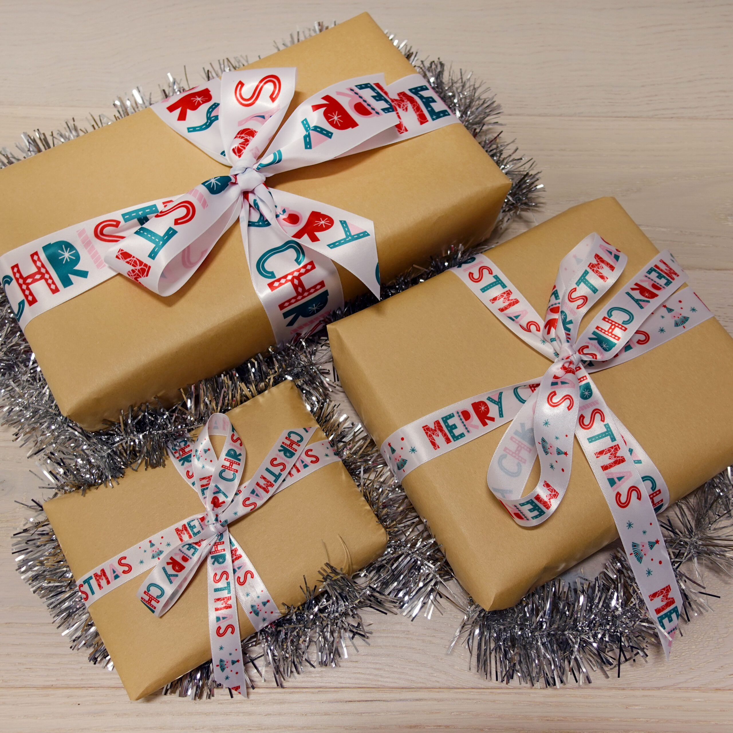 Satin 50mm Merry Christmas Ribbon - Image 3