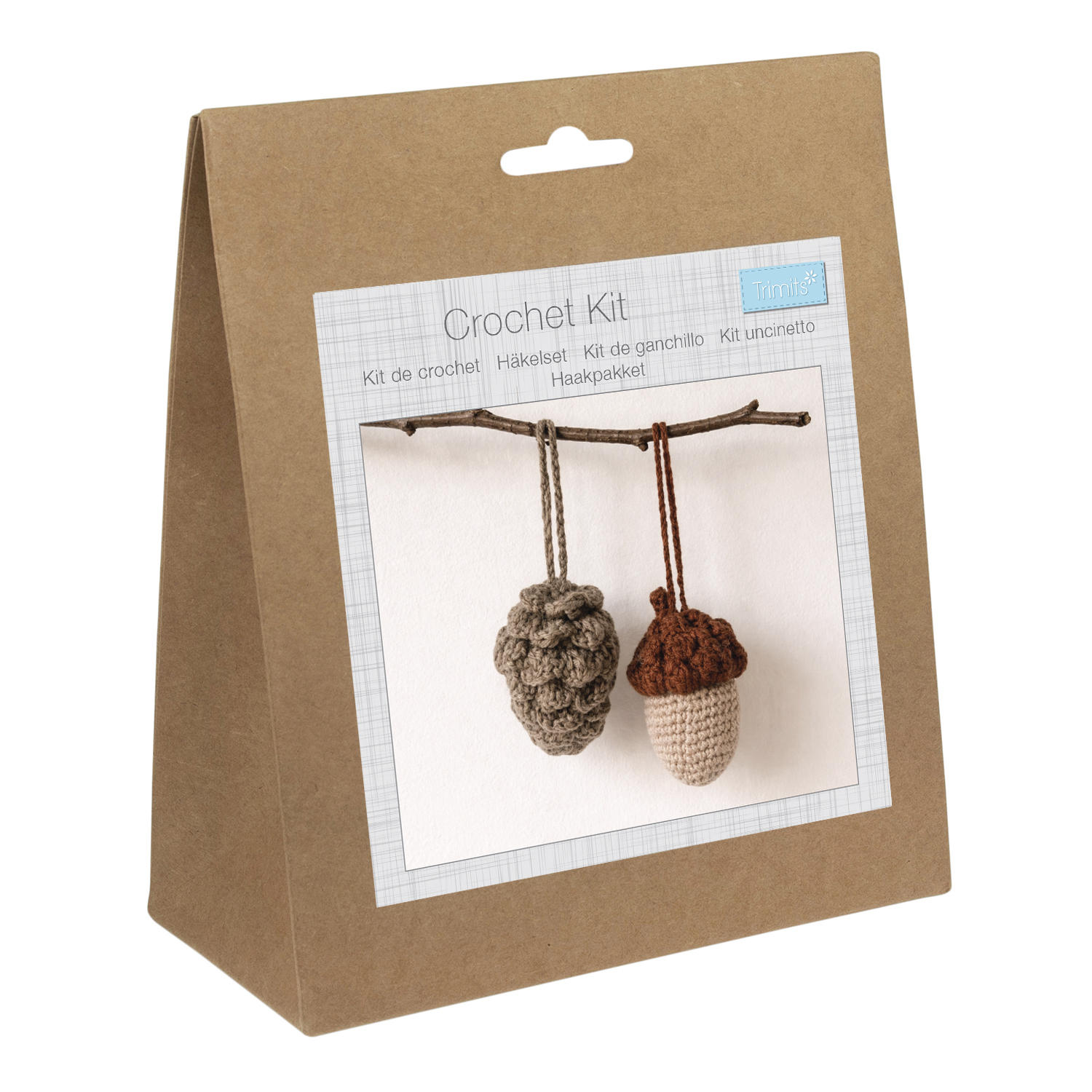 Crochet Kit: Amigurumi: Pinecone and Acorn