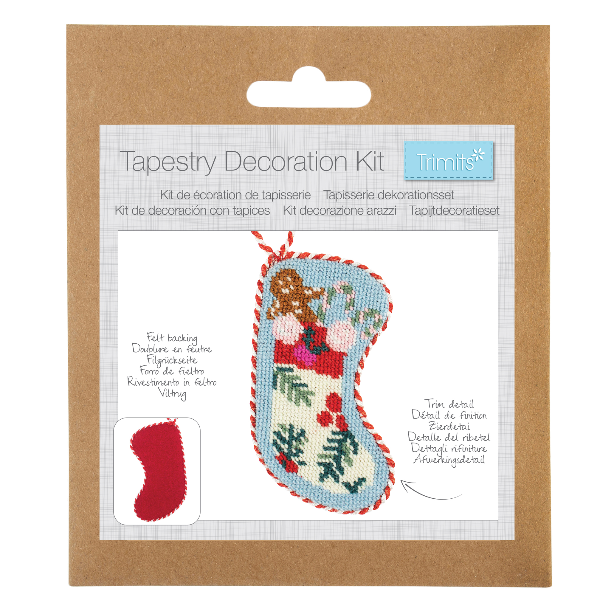 Half Stitch / Tapestry Decoration Kit: Christmas: Stocking