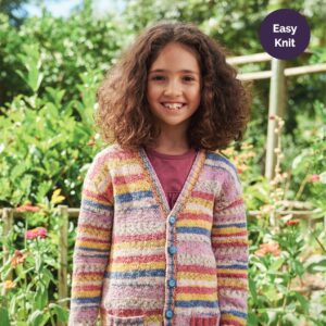 Cardigan with Pockets in Sirdar Crofter DK