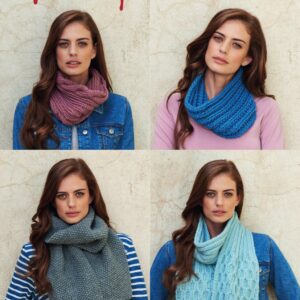 Snoods and Scarfs in Hayfield Chunky with Wool