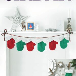 Christmas Decorations in Hayfield Bonus Glitter DK & Sirdar Snuggly Snowflake Chunky